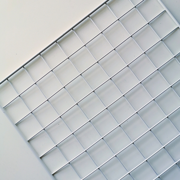 White Grid Display Panel Hanging Decor - Picture 2 of 3